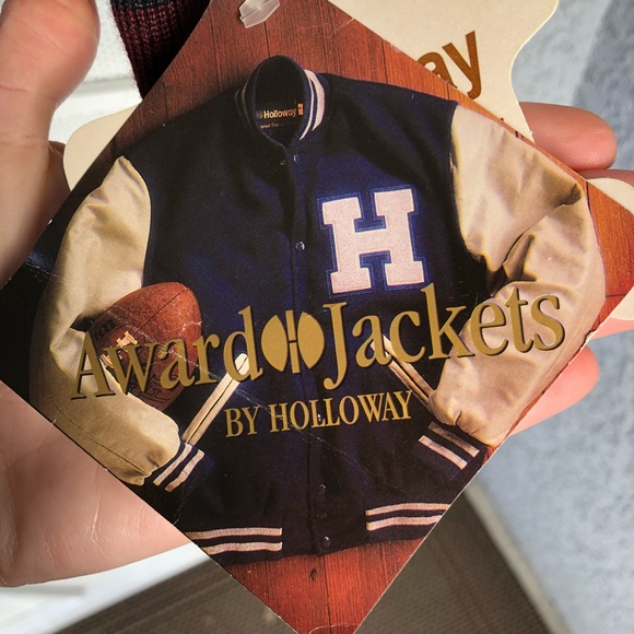 😎NEW Leather Holloway letterman jacket. - Picture 7 of 8